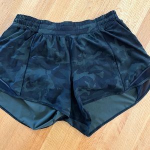 Lululemon Green Camo Shorts